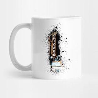 Chicago Sign //Paint Splash Mug